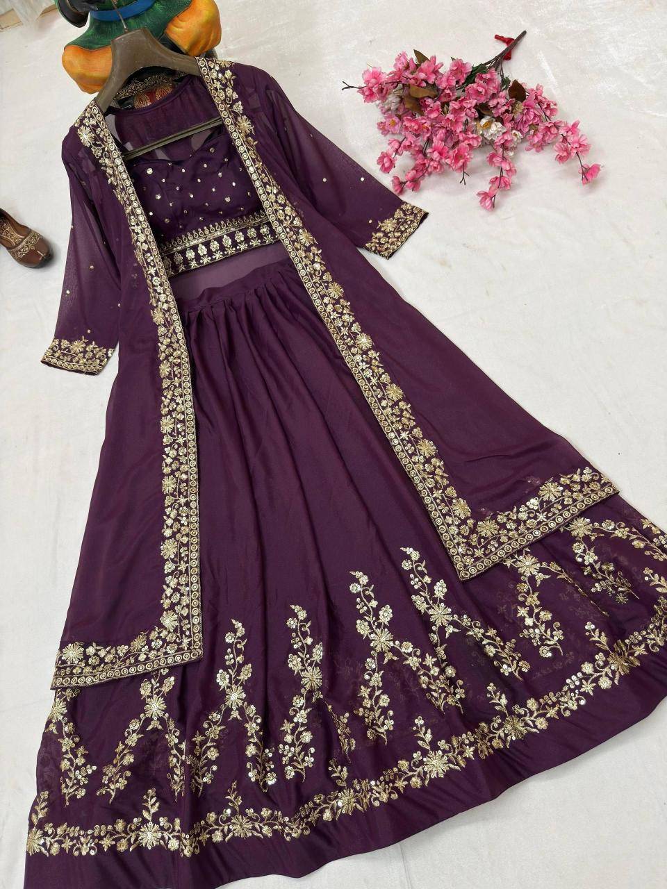 INDOWESTERN VF 227 GEORGETTE Lehenga choli bulk order suppliers in pune